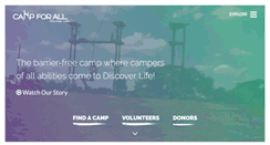 Desktop Screenshot of campforall.org